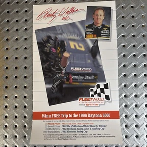 1995 Fleetwood RV Rusty Wallace Driver Card Brochure w/ Contest 8.5” x 14” - Picture 1 of 2