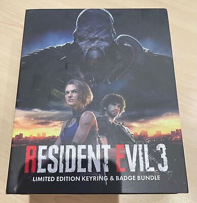Resident Evil 3 Limited Edition Keyring And Badge Set Collectors DAMAGED BOX • 9.99£
