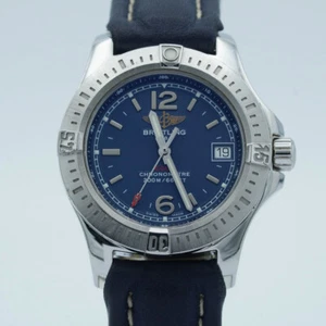 BREITLING COLT 33 QUARTZ A77388 QUARTZ DAMEN UHR STAHL BLAU STAHL BR274 - Bild 1 von 9