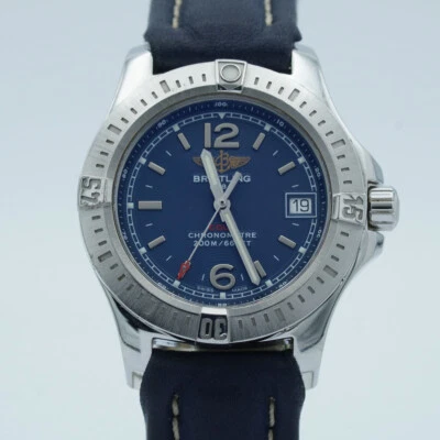 Breitling Colt 33 Quartz A77388 Quartz Reloj Para Dama Acero Azul Acero BR274 - Imagen 1 de 4