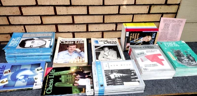 Vintage Chess Magazine and Book Lot 18" PLUS Correspondence Inside Life OS - Image 1 of 4