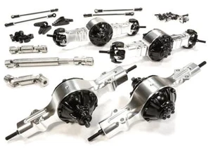 Billet Machined 8X8 4WS Type 813 Axle Set (4) for Custom 1/14 Heavy Truck - Picture 1 of 1