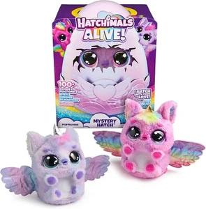HATCHIMALS Alive, Mystery Hatch Pufficorn Ei, interaktives Überraschungs-Plüschtier c - Bild 1 von 1