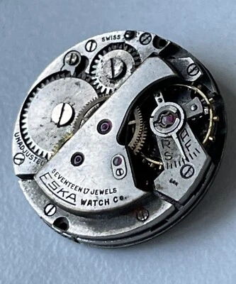 Reloj Pulsera Eska Militar Segunda Guerra Mundial Suizo Cuerda Manual Vintage Foto 1 de 4