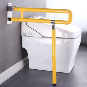 Foldable Toilet Grab Bar 29.5 INCH Flip Up Grab Bar Handicap Grab Bars Folding - Picture 1 of 8