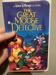 RARE 💎 Black Diamond Walt Disney Classic " The Great Mouse Detective " VHS Tape - Picture 1 of 7