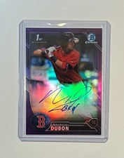 2016 Bowman Chrome Mauricio Dubon Purple Refractor Auto 151/250 Astros Prospect