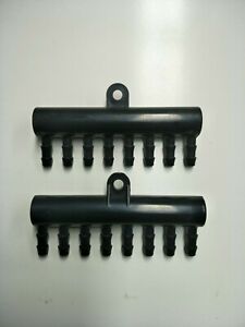 8 Barb end Manifold  (2 Pack) - Solar Pool Heating end Manifold's.