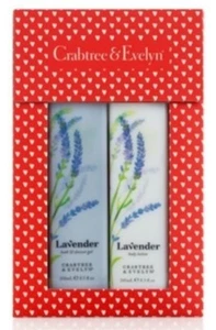 RARE Crabtree and Evelyn Lavender Bath Shower Gel Body Lotion 2 Piece Gift Set - Picture 1 of 3