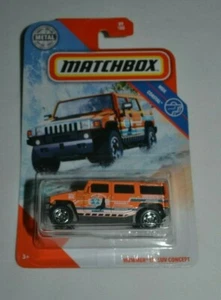 2020 MATCHBOX MBX COASTAL 89/100 - HUMMER H2 SUV CONCEPT ORANGE - Picture 1 of 3