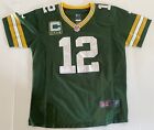 Aaron Rodgers Green Bay Packers Jerse Women?S L Large Captains Patch Nike