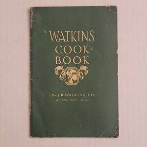 Vintage JR Watkins Cook Book Soft Cover Cookbook 1934 Classic Recipes Paperback