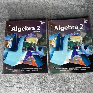 Houghton Mifflin Harcourt Algebra 2 Textbook Volumes 1 & 2 Homeschool Bundle - Picture 1 of 6