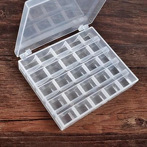 Boîte rangement + 10 pièce canettes bobine en plastiques machine à coudre - Bild 1 von 9