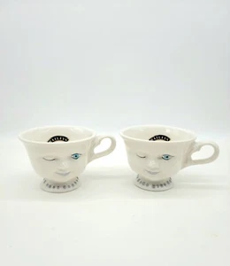 Bailey's Irish Cream Winking Mugs Los Angeles Youth Network Helen Hunt set of 2 - Picture 1 of 7