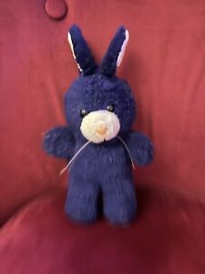 Well Loved Vintage Blue Bunny Rabbit Soft Toy Plush In Need Of Some TLC