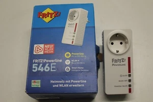 AVM FRITZ!Powerline 546E - WLAN Netzwerk Steckdosen Einzel Adapter - Bild 1 von 3