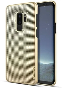 Funda trasera rígida de plástico para Samsung Galaxy S9 Plus de ajuste delgado - dorada - Imagen 1 de 7