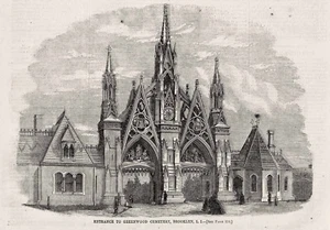 Cementerio de madera verde de Brooklyn - Monumento histórico nacional 1866 - Imagen 1 de 1