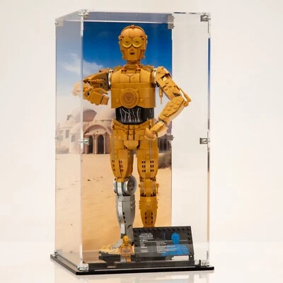 RED SHARK DESIGN Acrylic Display Case for Lego® Star Wars C-3PO (75398)