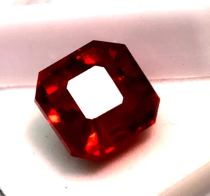 Radiant Cut Red Ruby AAA+ Quality Loose Gemstone 10CT Burmese Ruby Excellent - Picture 1 of 8