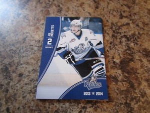 2013-14 VICTORIA ROYALS JOE HICKETTS WHL PLAYER Card Red Wings