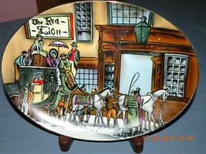 Norcrest Weihnachten Schlittenfahrt Szene hängende Platte P-473 Fine China handbemalt - Bild 1 von 5