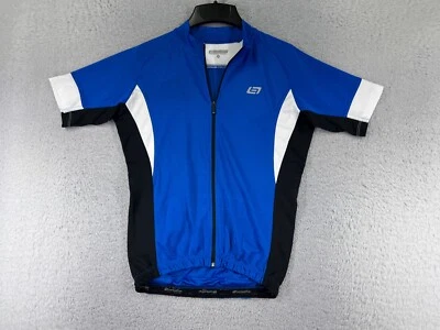 Bellwether Cycling Jersey Adult Small Blue Black Full Zip Polyester Pockets - Image 1 of 4