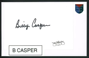 BILLY CASPER autograph cut | Golf Star - signed JSA - Picture 1 of 1