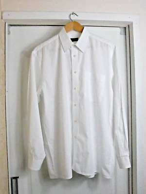 Camisa de algodón manga larga calce regular Aldo Colitti - blanca - talla L (16 1/2") Foto 1 de 4