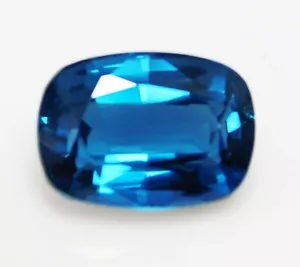 Natural 8.60 Ct kenya Blue Tsavorite Garnet Cushion Cut CERTIFIED Loose Gemstone - Picture 1 of 9