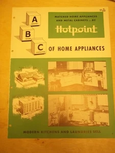 Vtg Hotpoint Inc Brochure~Home Appliances/Kithcen/Laundry~Catalog - Foto 1 di 1