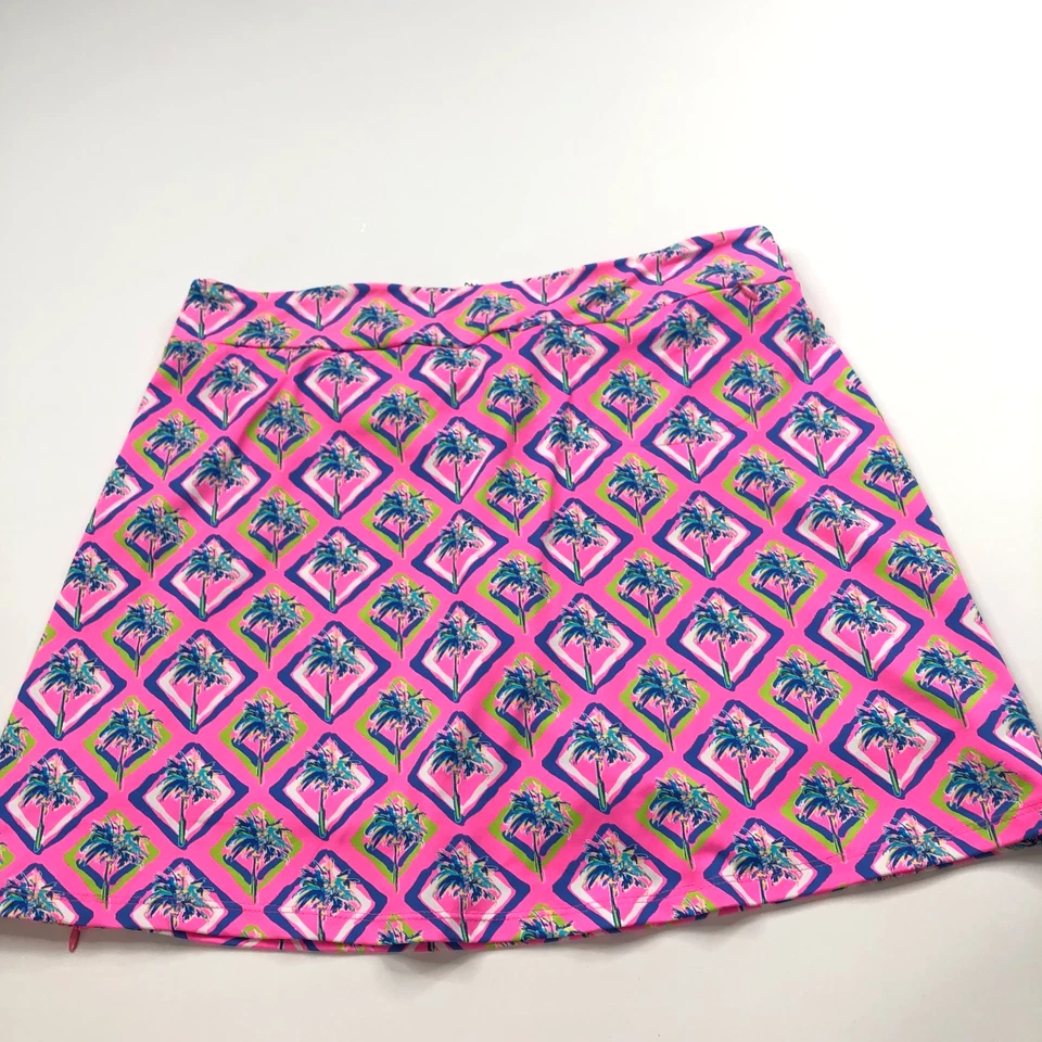 Lulu-B MED (Fit 32In) Nylon Golf Tennis Skirt Skort 6" Shorts All Over Print - Image 1 of 4