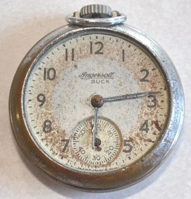 1899/1900 Ingersoll Buck Pocket Watch 4654241, Tested & Functional - Image 1 of 4