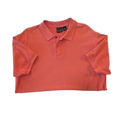 Jos A Bank Traveler’s Collection Hombre Polo XL Coral Naranja Algodón Foto 1 de 2