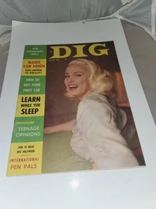 DIG MAGAZINE “ROCKABILLY” August 1957 MAMIE VAN DOREN Cover - Foto 1 di 3