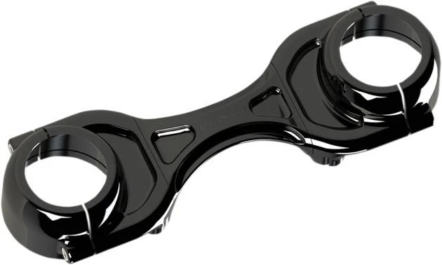 Soporte de horquilla forjado 49 mm Arlen Ness Method negro #20-350 Harley Davidson Dyna Foto 1 de 1