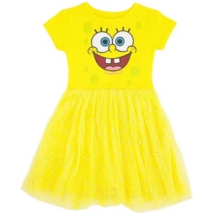 Spongebob Square Pants Little Girls' Tulle Costume Dress - Picture 1 of 8
