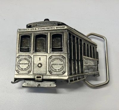 Indiana Metal Pacific 1979 latón y hebilla mercado St. Fisherman's Wharf carro Foto 1 de 2