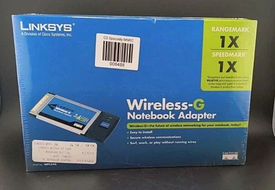 Linksys Wireless-G Notebook Adapter WPC54G NEW SEALED M1 - Image 1 of 4