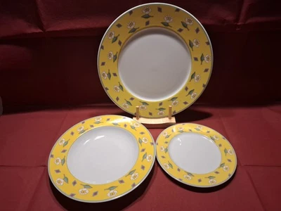 3er Set VILLEROY & BOCH Gallo Design Switch1 Ava gelb, versch. Größen - Bild 1 von 3