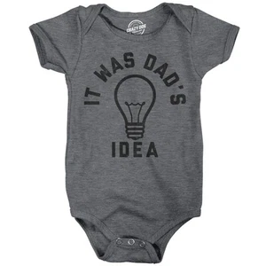 Body de bebé It Was Dads Idea divertido gráfico sarcástico novedad jersey para - Imagen 1 de 7