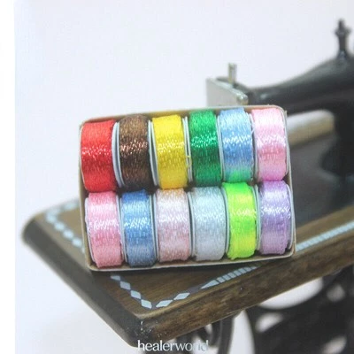 Cinta de color a escala 1:12 para casa de muñecas con kit de caja accesorio de miniaturas para sastrería Foto 1 de 4