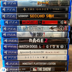Playstation 4 MINECRAFT PS4 EDITION + MORE Disc Video Games LOT (12ct) All NMMT