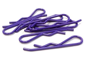 Color Bent-Up Body Clips (8) for 1/5 & 1/4 Size Vehicles(LxW=46x11mm) - Picture 1 of 1