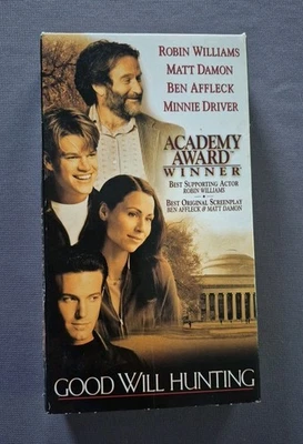 Good Will Hunting VHS Tape 1997 Film Robin Williams & Matt Damon - Image 1 of 4