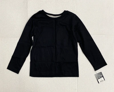 Camiseta French Toast Niño Talla 4T Manga Larga Negra Básica Cuello Redondo Top Nueva Foto 1 de 4