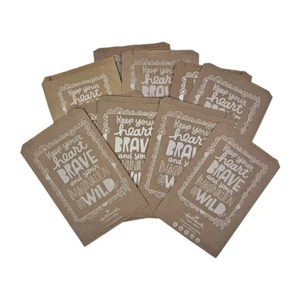 15 Cute Hallmark Gold Crown Brown Kraft Paper Gift Bags - Picture 1 of 9