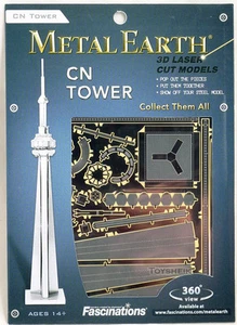 Metal Earth CN Tower 3D Metal  Model + Tweezer  010589 - Picture 1 of 4