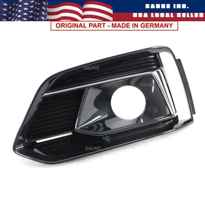 Original front bumper Left Side grille insert with radar fits 2018- 19 A5 base - Imagen 1 de 8